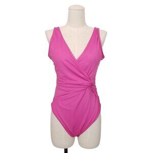Andie The Capri One Piece Swimsuit Orchid Pink Sz Large